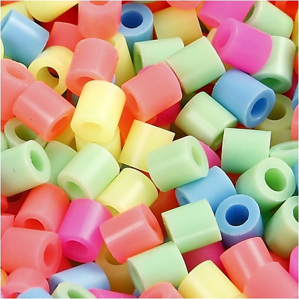 Rörpärlor 5x5 mm 5000 st Pastellfärger