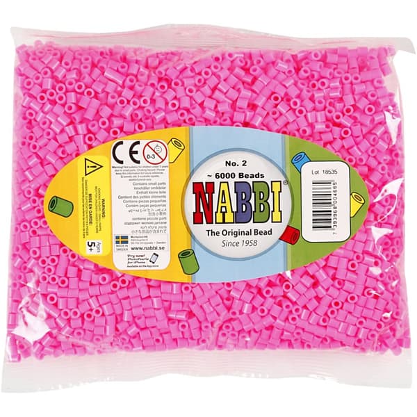 Rörpärlor 5x5 mm 6000 st Rosa (2)
