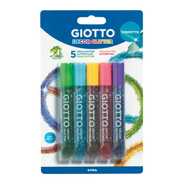 Glitterlim Confetti 5-p, Giotto Decor