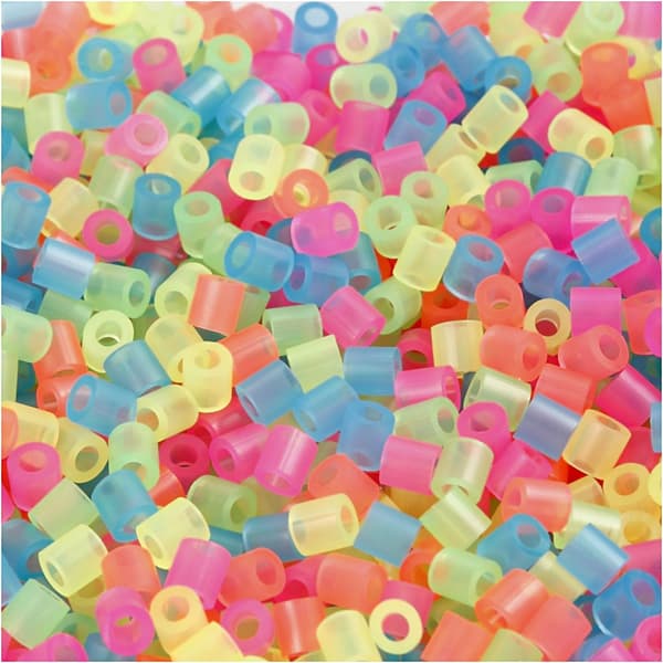 Rörpärlor 5x5 mm 5000 st Glitterfärger