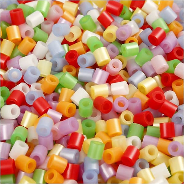 Rörpärlor 5x5 mm 5000 st Glitterfärger