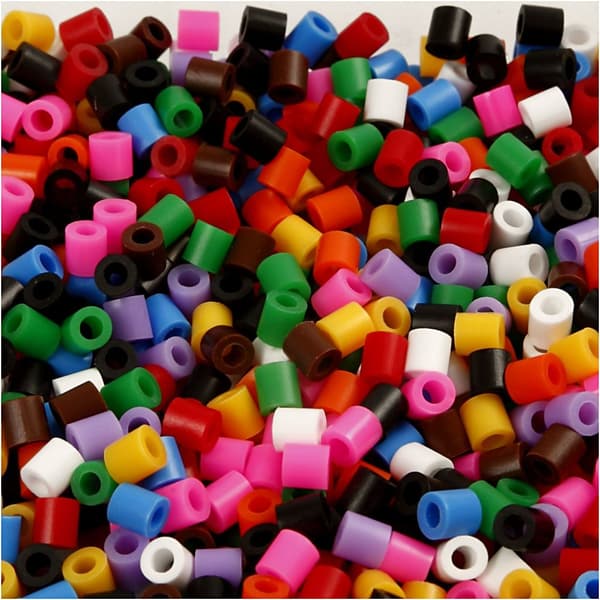 Rörpärlor 5x5 mm 5000 st Glitterfärger