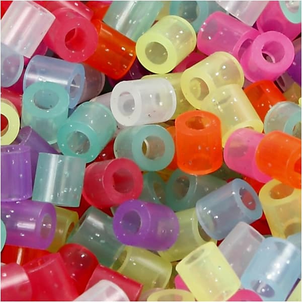 Rörpärlor 5x5 mm 5000 st Glitterfärger