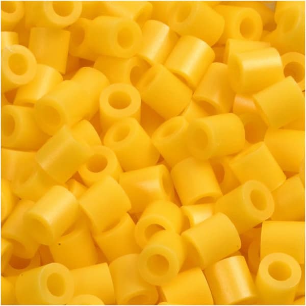 PhotoPearls, str. 5x5 mm, hullstr. 2,5 mm, 6000 stk., gul (14)