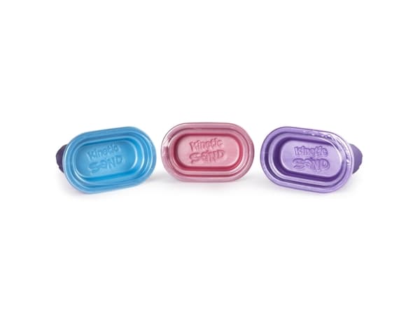 Kinetic Sand KNS RFL SglShmrMltPk Vert UPCX FR GML, Kinetisk sand for barn, 4 år, Ikke giftig, Blå, Rosa, Lilla