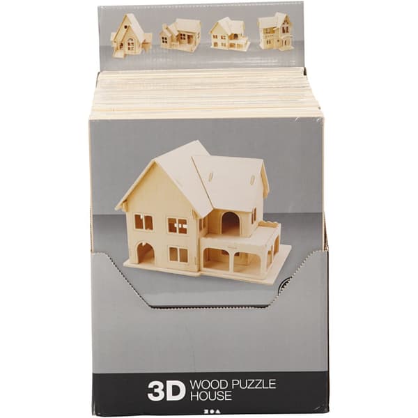 3D Pussel - Hus - Plywood - 24 st