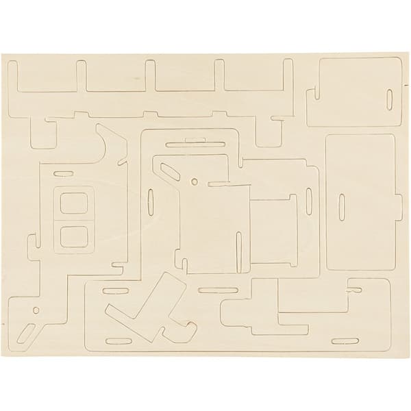 3D Pussel - Hus med ramp - Höjd: 20 cm - Plywood