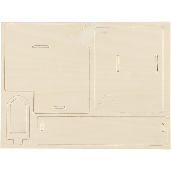3D Pussel - Hus med ramp - Höjd: 20 cm - Plywood