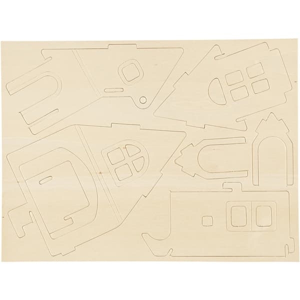 3D Pussel - Hus med ramp - Höjd: 20 cm - Plywood