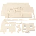 Miniatyrbild 6 av 9: 3D Pussel - Hus med balkong - Höjd: 19 cm - Plywood