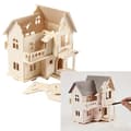 Miniatyrbild 2 av 9: 3D Pussel - Hus med balkong - Höjd: 19 cm - Plywood