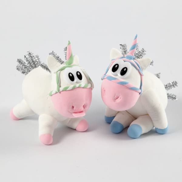 DIY Funny Friends Modeller - Enhörning i Drömlandskap