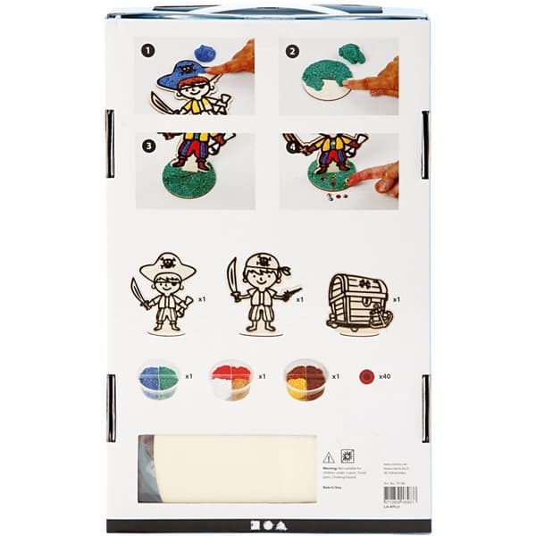 DIY kit - Pirater - 3 Figurer - Foam Clay