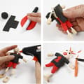 Miniatyrbild 3 av 7: Flexi Träfigurer 4 st - Höjd 12 cm