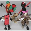 Miniatyrbild 6 av 7: Flexi Träfigurer 4 st - Höjd 12 cm