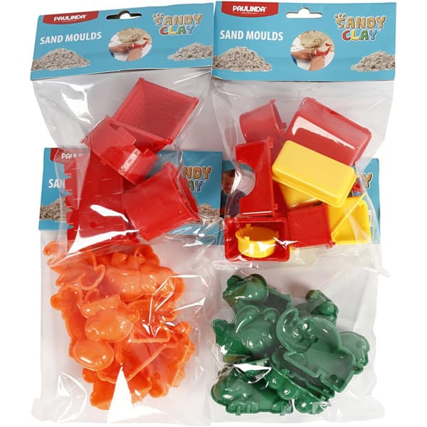 Sandformar Sandy Clay - 36 Mixade - Stl. 3,5-9,5 cm