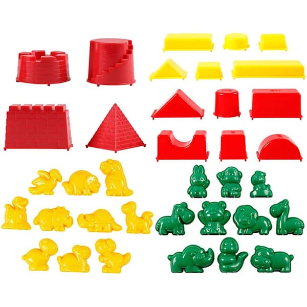 Sandformar Sandy Clay - 36 Mixade - Stl. 3,5-9,5 cm