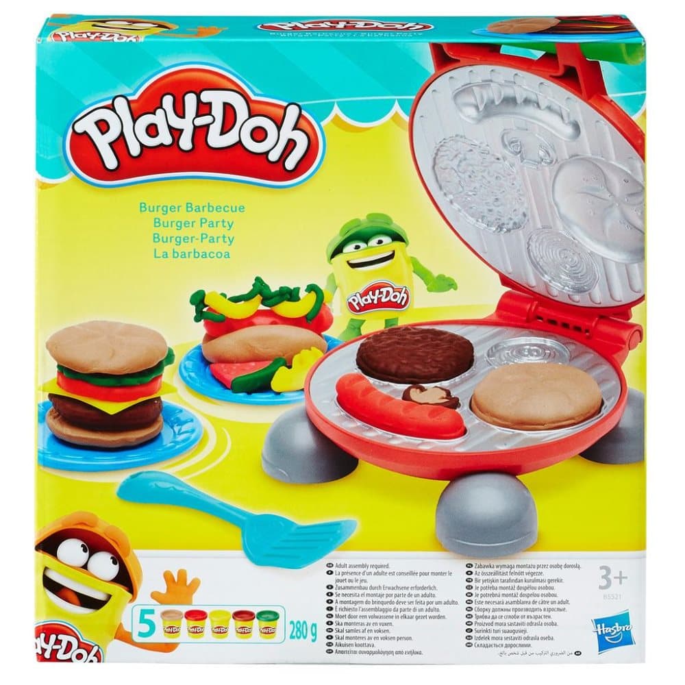 PD BURGER BARBECUE- Play Doh Hamburgare och korv