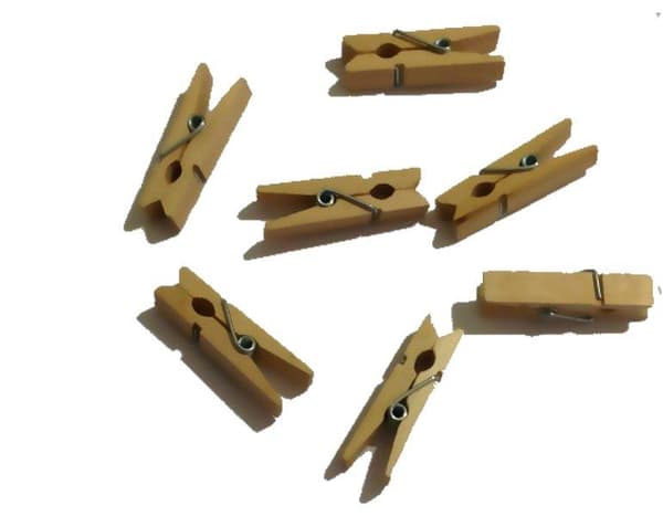 30 stycken natur klädnypor midi mini