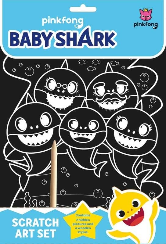 Baby shark kreativt sæt med skrab