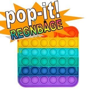 Pop It Fidget Original - Rainbow Square - CE-godkendt