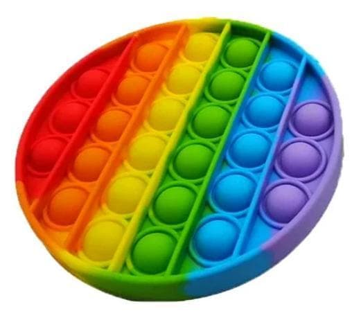 Pop It Fidget Original Rainbow Circle - CE-hyväksytty