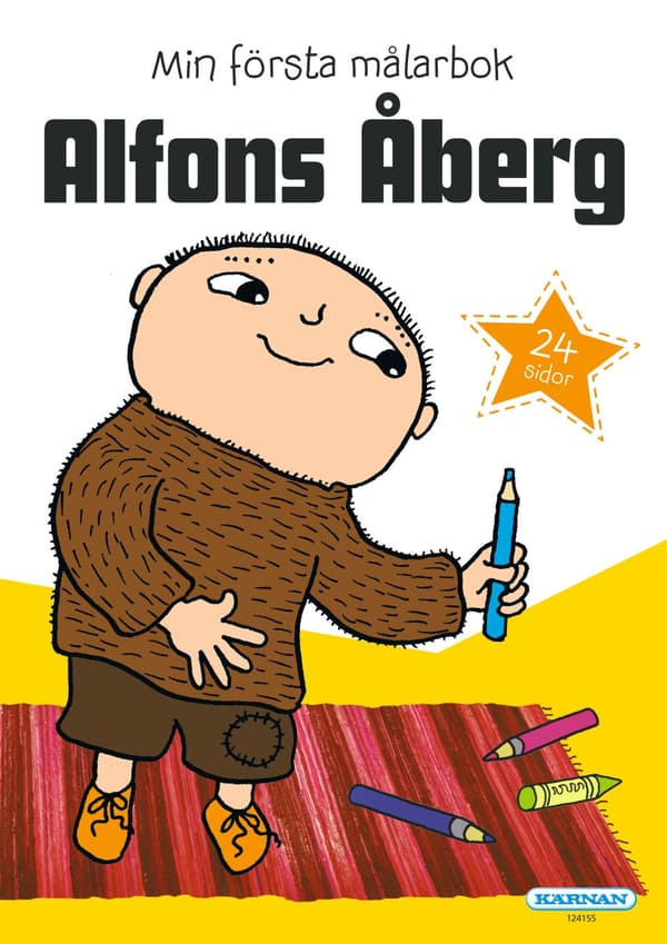 Målarbok Alfons Åberg 'Min Första Målarbok', Kärnan