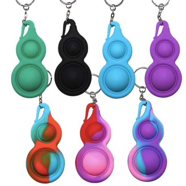 5-pak Simpel fordybning, MINI Pop it Fidget Finger Legetøj / Legetøj - CE