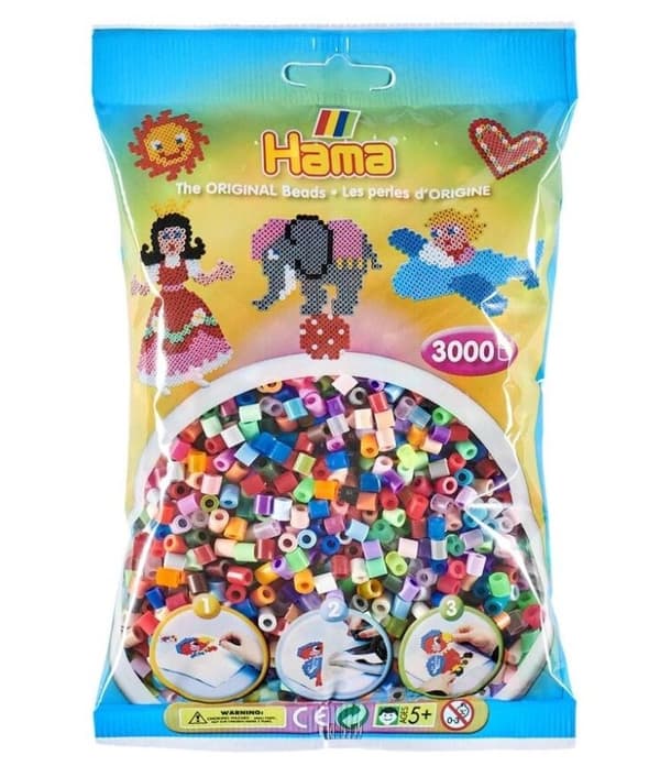 Hama Midi Pärlor Mix 68 3000 st