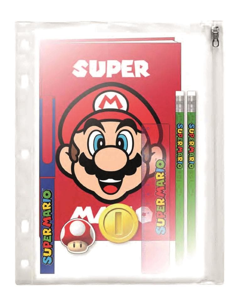Super Mario Skrivset i plastficka
