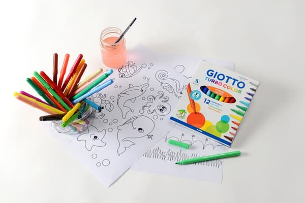 Tusj 12 stk. Turbo Color Giotto