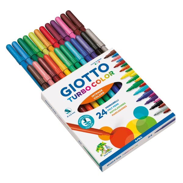 Tuschpennor 24-p vattenbaserade, Giotto Turbo Color