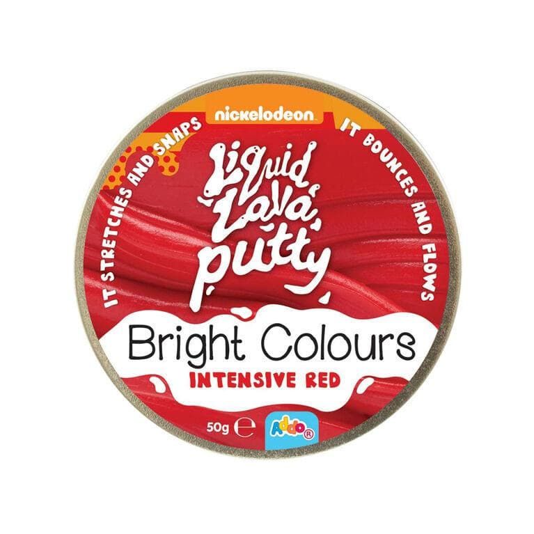 Liquid lava putty bright colours intensive red
