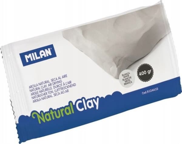 Milan Luonnollinen itsekovettuva savi 400g valkoinen