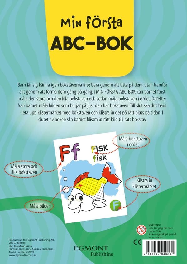 Min första ABC-bok med klistermärken, Kärnan
