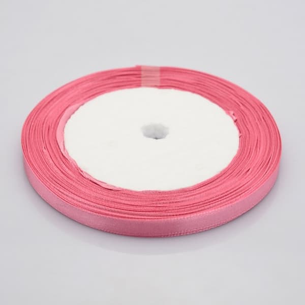1 rulle sidenband 6 mm old rosa