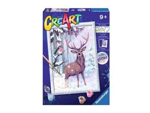 Ravensburger CreArt Festive Friends, Malinger inkludert, Gutt/Jente, Fargelegg etter tall