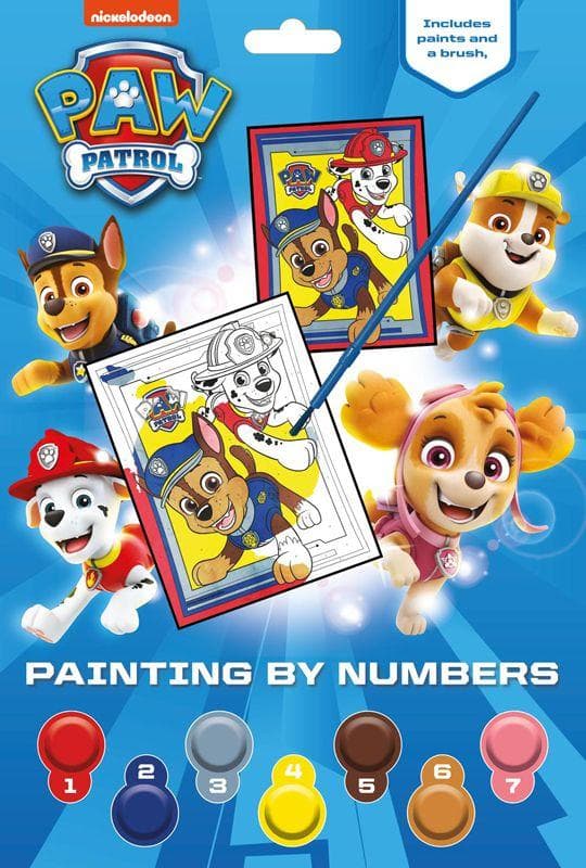 Paw Patrol mal etter tall aktivitetsbok