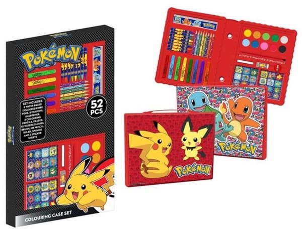 Pokemon Coloring case set 52 pcs | CDON