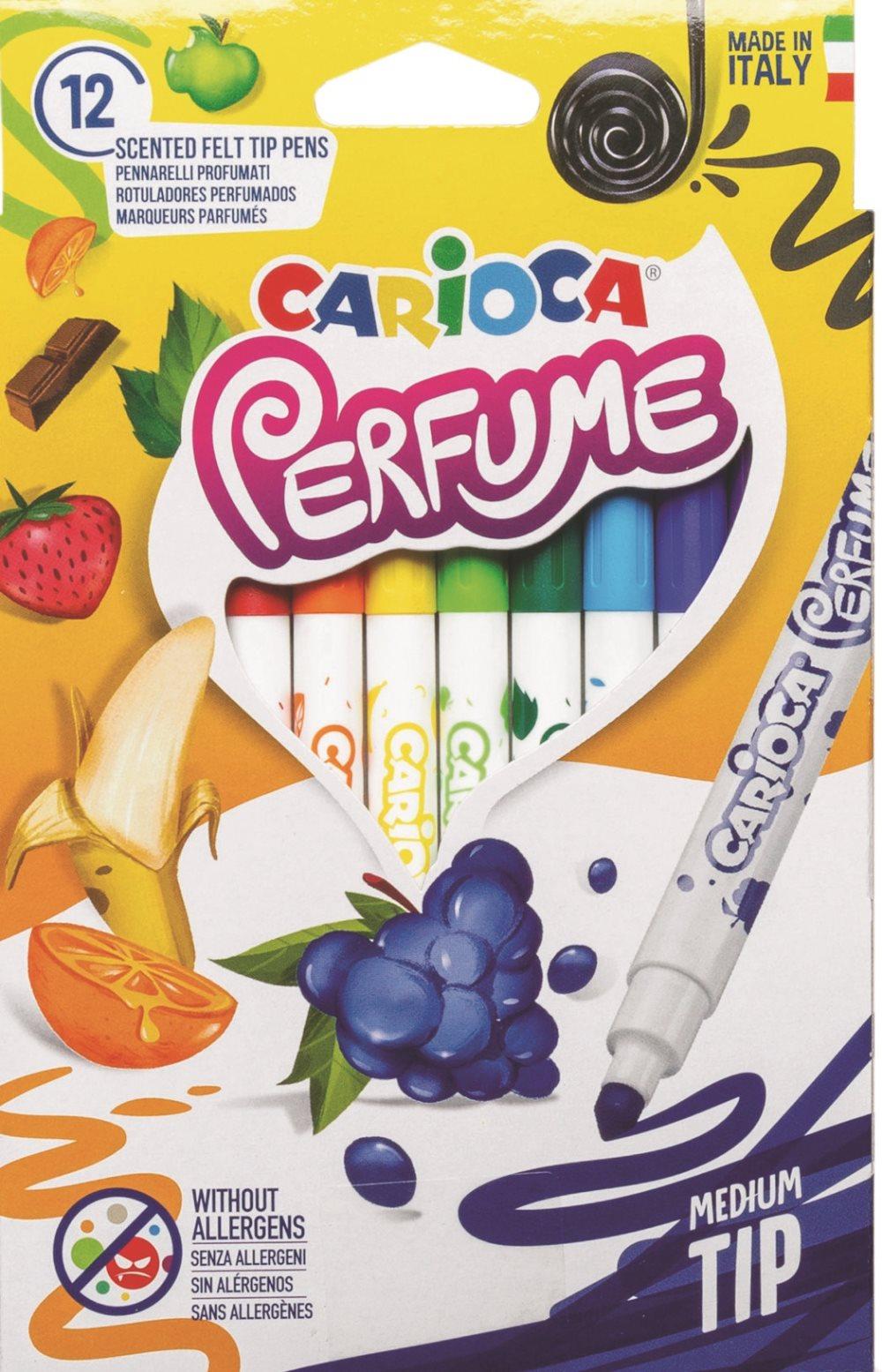 Doftfiberpennor 12-pack Carioca Kärnan