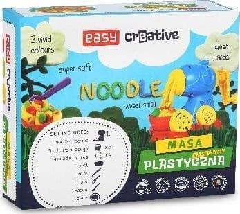 Pasta plastic mass 3 colors + accessories EASY