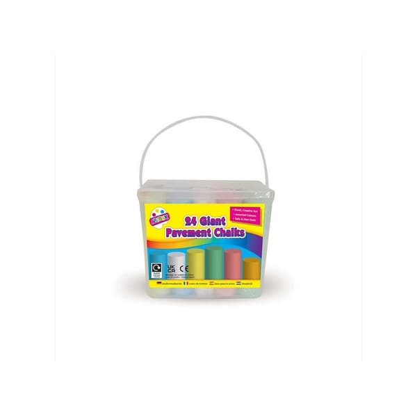 ArtBox Giant Pavement Chalk (Pack of 24) Multicoloured One Size