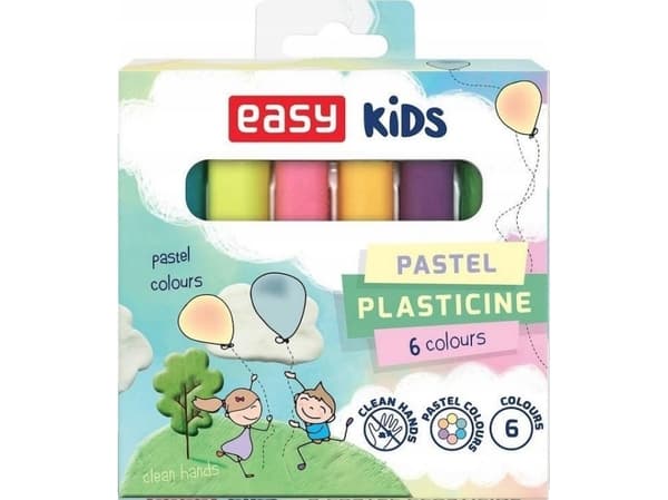 Easy Stationery Plasticine COL-006-P 6 farger ENKEL