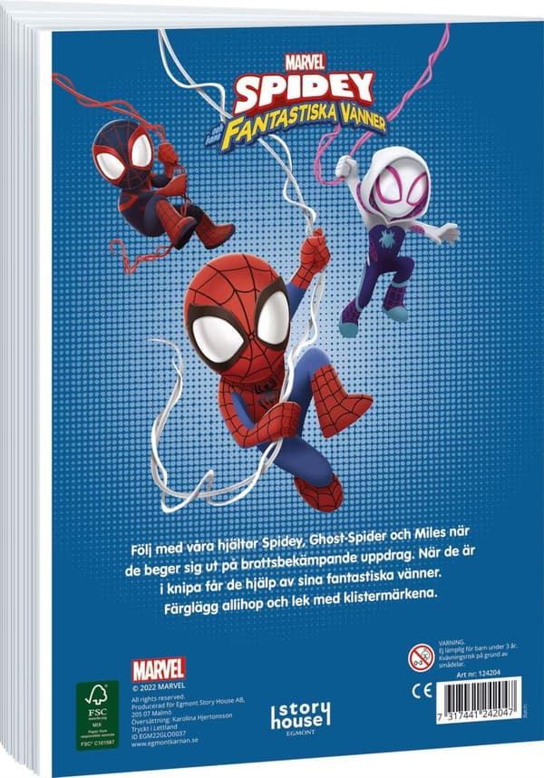 Spidey Fantastiska vänner Målarbok