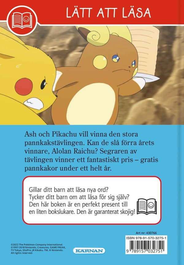 Pokemon Lätt att läsa Den stora pannkakstävlingen