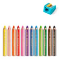 Miniatyrbillede 5 af 11: Färgpenna 3-i-1 Chunky 12-p Noris Junior Staedtler