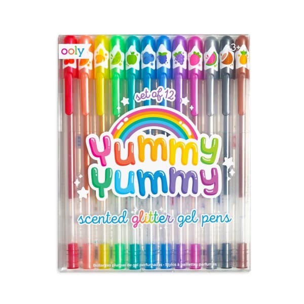 Gelpennor Doftande & Glittriga Yummy Yummy 12-p, Ooly