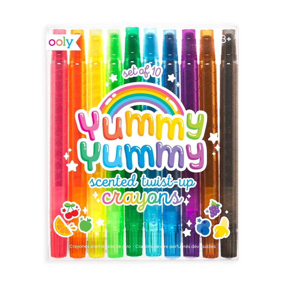 Yummy Yummy Doftande Uppskruvningsbara Kritor, 10 st Ooly