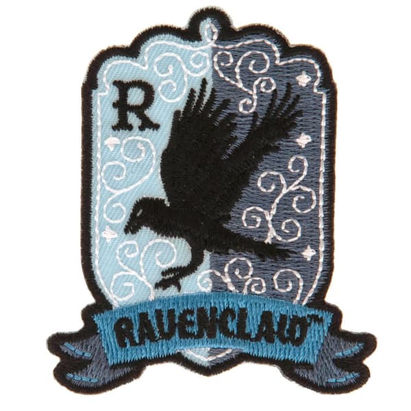 Harry Potter Ravenclaw Iron On Patch Blue/Black One Size