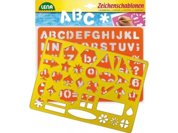Lena Stencils Alphabet, numbers and symbols